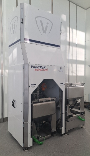 Volkmann PowTReX advanced for metal powder recovery and reprocessing in 3D printing