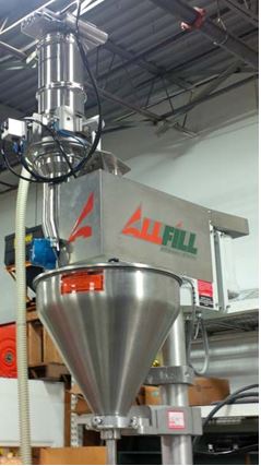 Volkmann pneumatic vacuum conveying system with All Fill packaging machinery