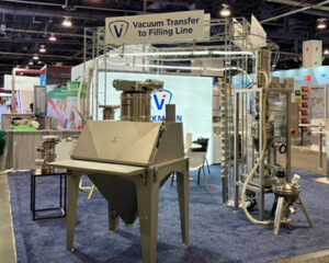 Volkmann operates pneumatic vacuum conveying system at trade show booth